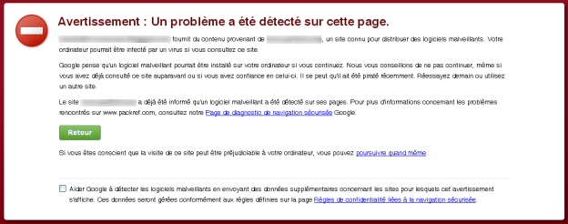 Pandaranol avertissement Pandaranol avertissement logiciels malveillants